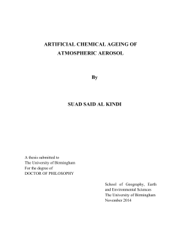 Artificial chemical ageing of atmospheric aerosol