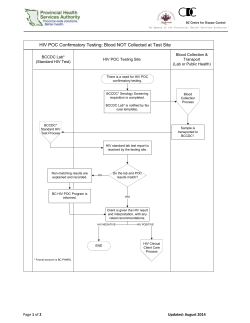 HIV POC Confirmatory Testing: Blood NOT Collected at Test Site