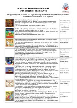 Bookstart Recommended Bedtime Books