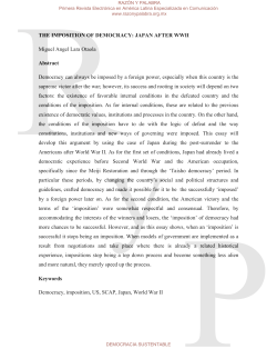 the imposition of democracy: japan after wwii