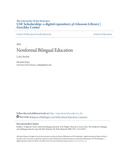 Nonformal Bilingual Education