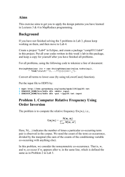 Aims Background Problem 1. Computer Relative Frequency Using