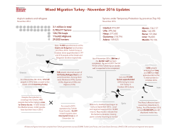 DRC Turkey Mixed Migration Updates November 2016 , 316KB