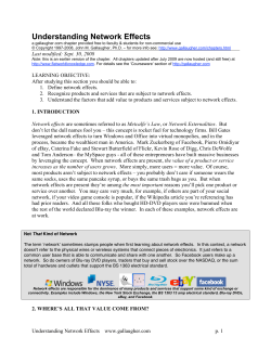 Network Effects Chapter