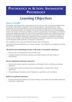 Learning Objectives
