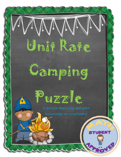 A puzzle that will test your knowledge on unit rates!
