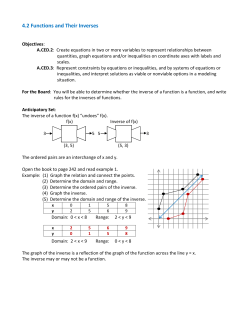 4.2 Inverses of Relations