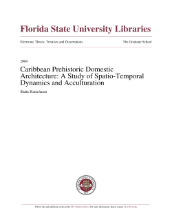 Caribbean Prehistoric Domestic Architecture: A Study in