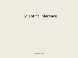 Scientific Inference