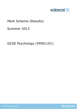 Mark Scheme - Edexcel