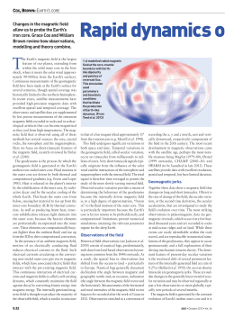 Rapid dynamics of the Earth`s