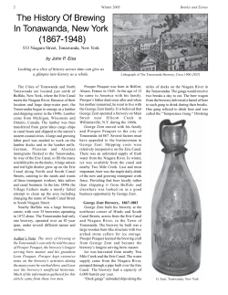 The History Of Brewing In Tonawanda, New York