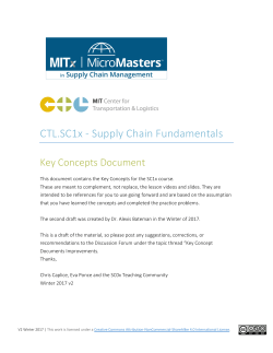 SC1x Key Concepts Document