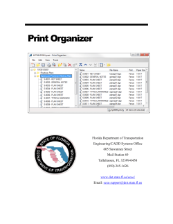 Print Organizer - Florida Local Users Group
