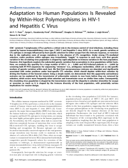 Adaptation to Human Populations Is Revealed by Within