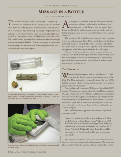 message in a bottle - American Civil War Museum