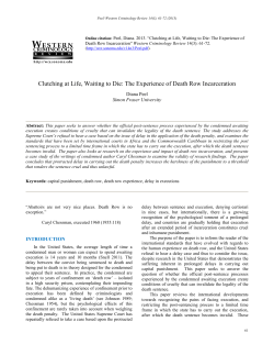 Clutching at Life, Waiting to Die