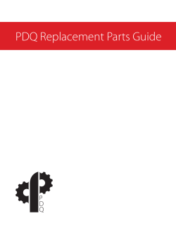 PDQ Replacement Parts Guide - KPI-JCI