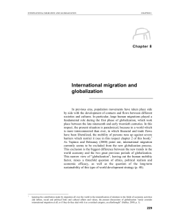 International migration and globalization