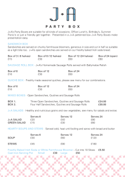 Party Catering Boxes