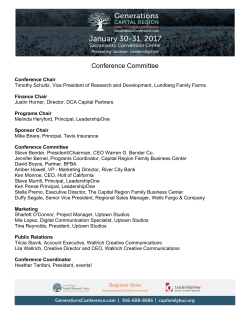Conference Committee - Capital Region Family Business Center