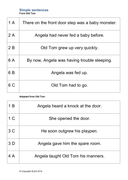 sentences from Old Tom