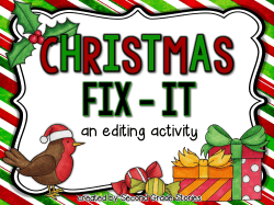 an editing activity