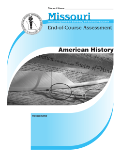 American History - UMSL College of Education