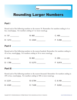 Rounding Larger Numbers