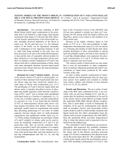 TESTING MODELS OF THE MOON`S ORIGIN, IV: CONDENSATION
