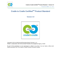 Cradle to Cradle CertifiedCM Product Standard