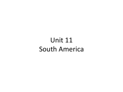 Unit 11 South America