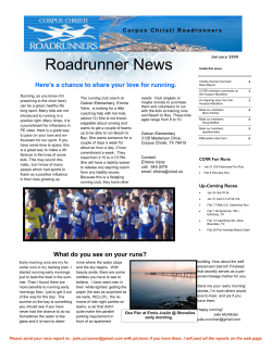 Roadrunner News - Corpus Christi Roadrunners