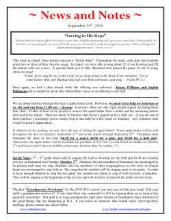 News and Notes - ImLutheran.org