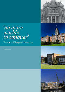 No More Worlds To Conquer - University of South Wales
