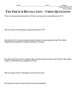 the french revolution &ndash; video questions
