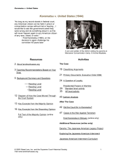 Korematsu v. United States (1944)