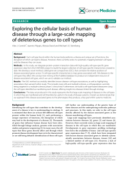 Exploring the cellular basis of human disease through a large