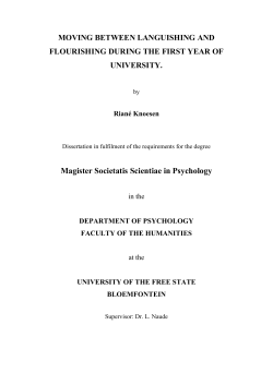 Magister Societatis Scientiae in Psychology