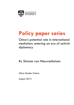 Policy paper - The University of Sydney