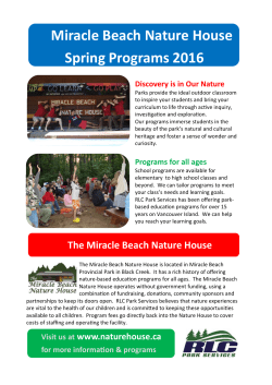 Miracle Beach Spring Programs 2016