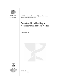 Covariate Model Building in Nonlinear Mixed Effects Models