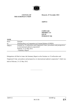 Confiscation and Organised Crime