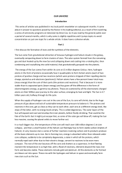Our Universe Part 1 - Dr. Chris Baddiley