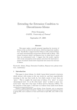 Extending the Extension Condition to Discontinuous Idioms
