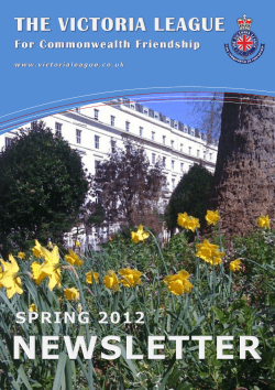 Spring 2012 - The Victoria League