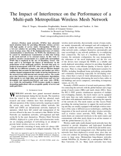 The Impact of Interference on the Performance of a Multi