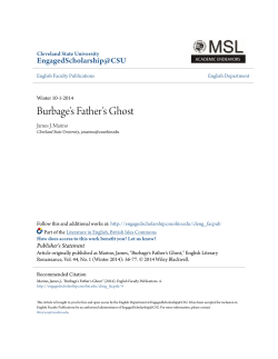 Burbage`s Father`s Ghost - EngagedScholarship@CSU