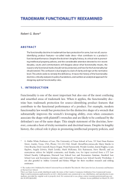 trademark functionality reexamined