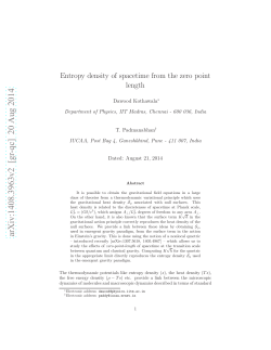 Entropy density of spacetime from the zero point length